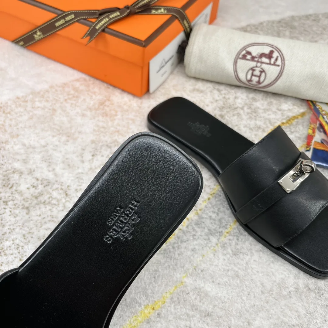 Alternative view of Hermes Giulia Sandal Brown