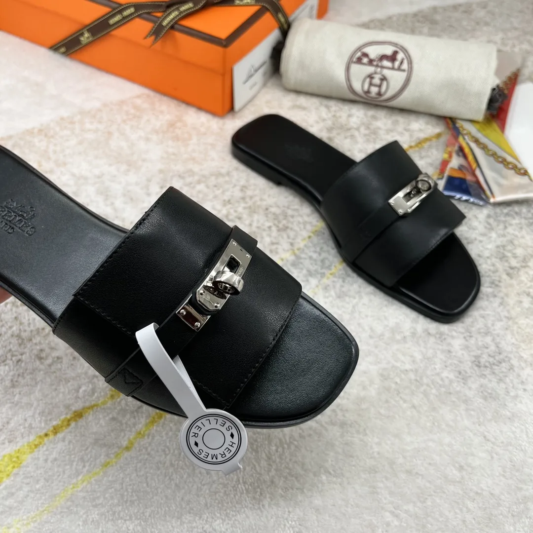 Hermes Giulia Sandal Brown - Image 3