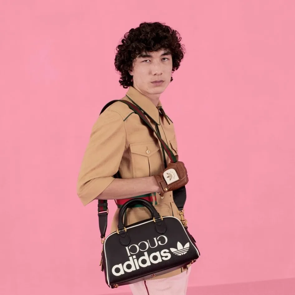 Alternative view of Gucci x Adidas Mini Duffle Bag Black / GG