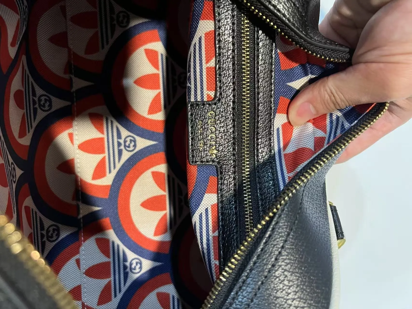 Gucci x Adidas Mini Duffle Bag Black / GG - Image 8