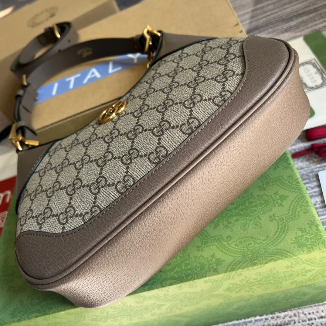 Alternative view of Gucci Aphrodite Small Shoulder Bag Brown / AABE9
