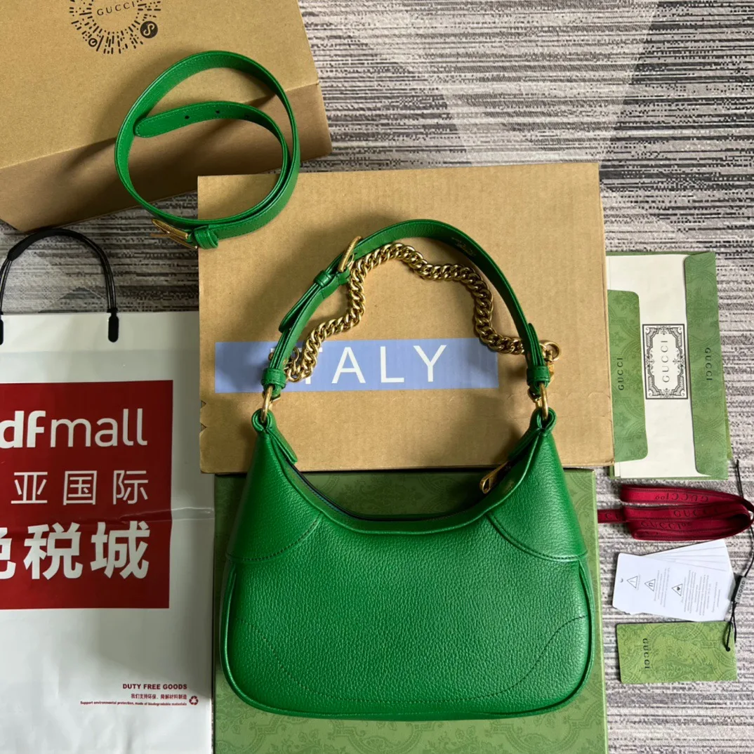 Gucci Aphrodite Small Shoulder Bag Green / - Image 4
