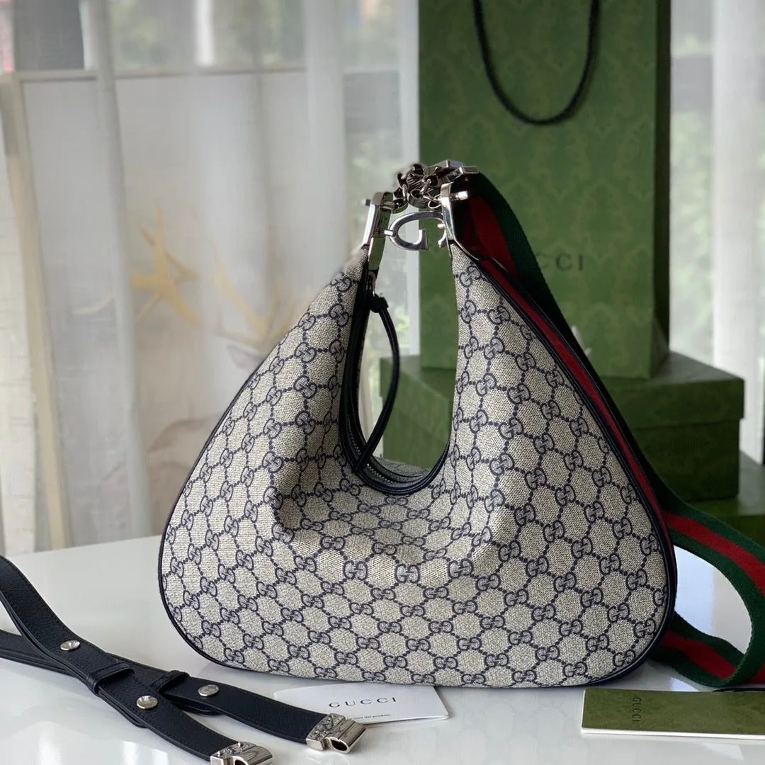 Gucci Attache Small Shoulder Bag / Beige GG - Image 3