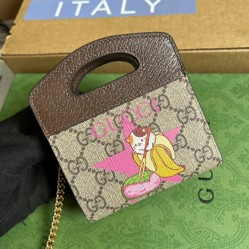Bananya Print Top Handle Mini Bag Supreme Canvas Beige / - Image 5