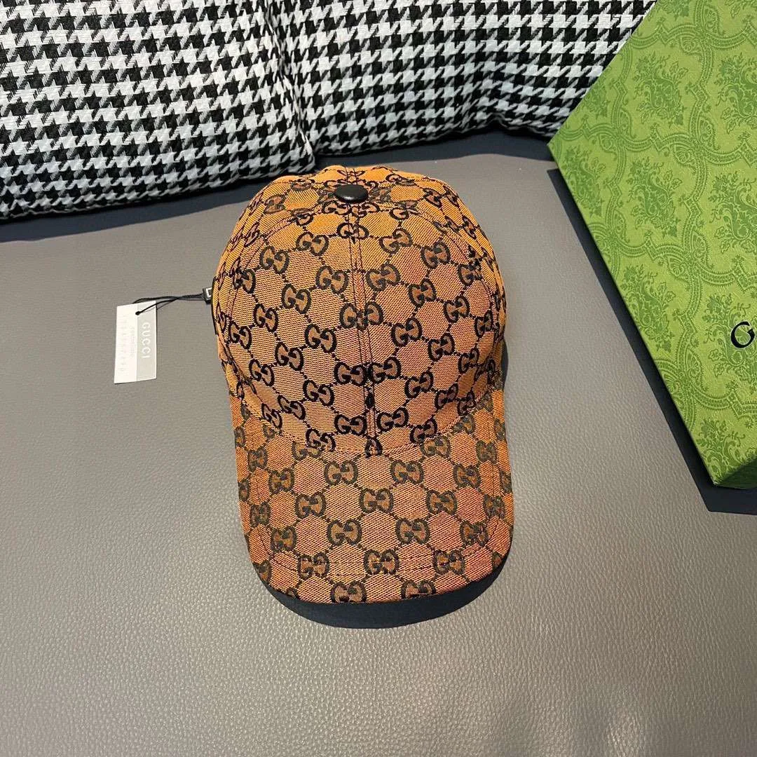 Gucci Baseball Hat Orange - Image 7