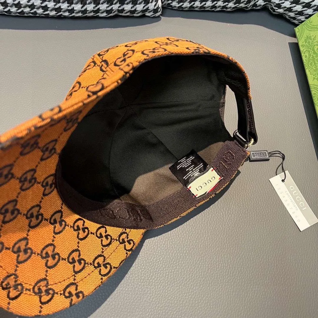 Gucci Baseball Hat Orange - Image 6