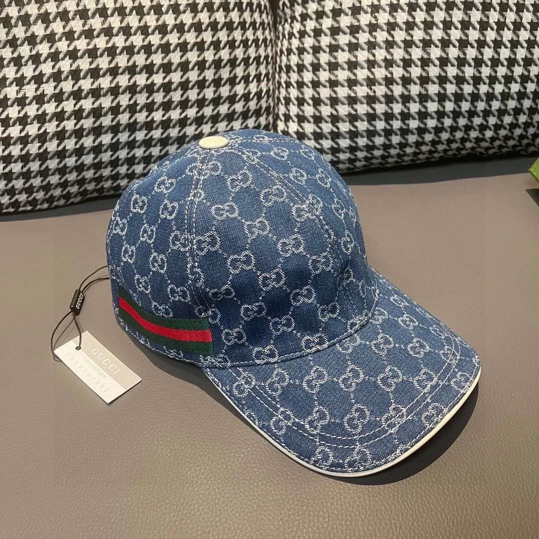 Gucci Baseball Hat Blue - Image 7