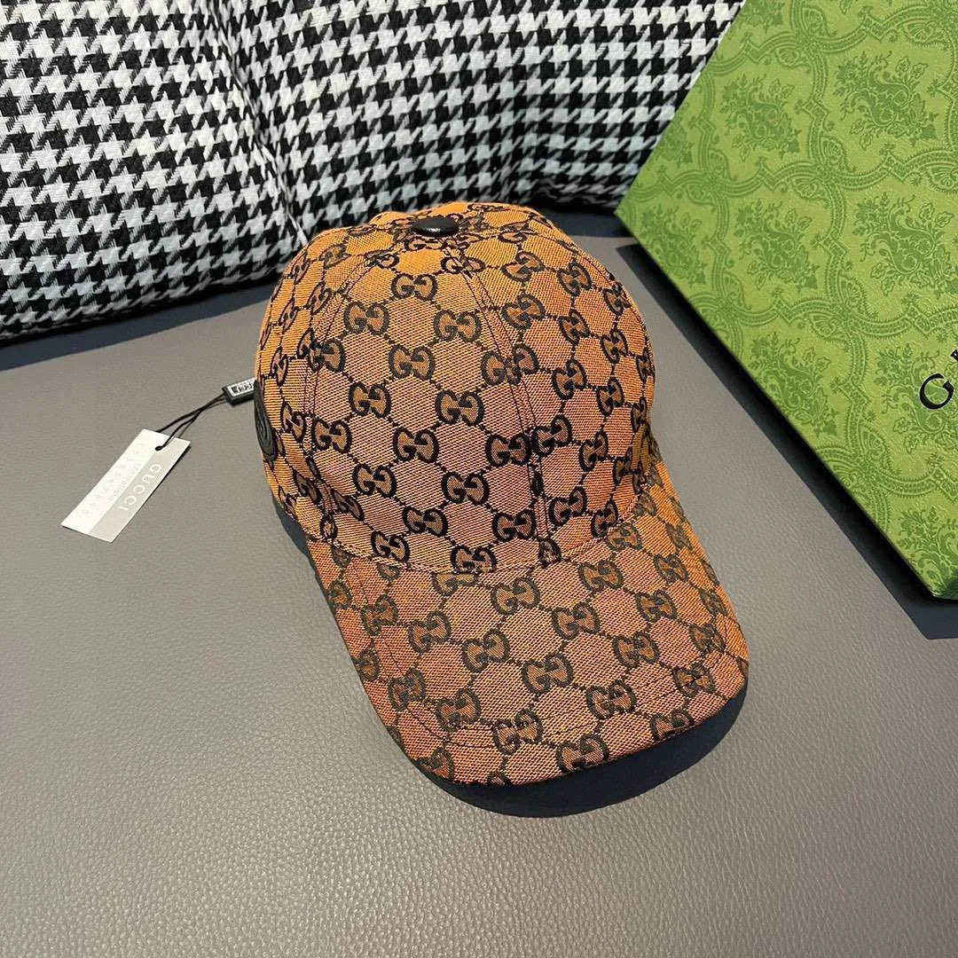 Gucci Baseball Hat Orange - Image 4