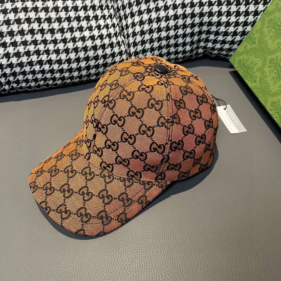 Gucci Baseball Hat Orange - Image 3