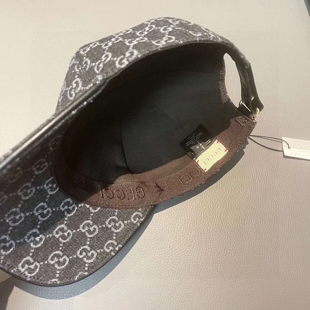 Gucci Baseball Hat Dark Grey - Image 4