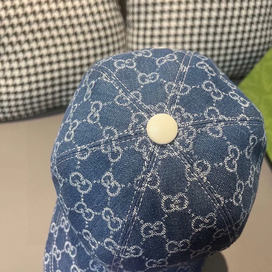 Gucci Baseball Hat Blue - Image 5