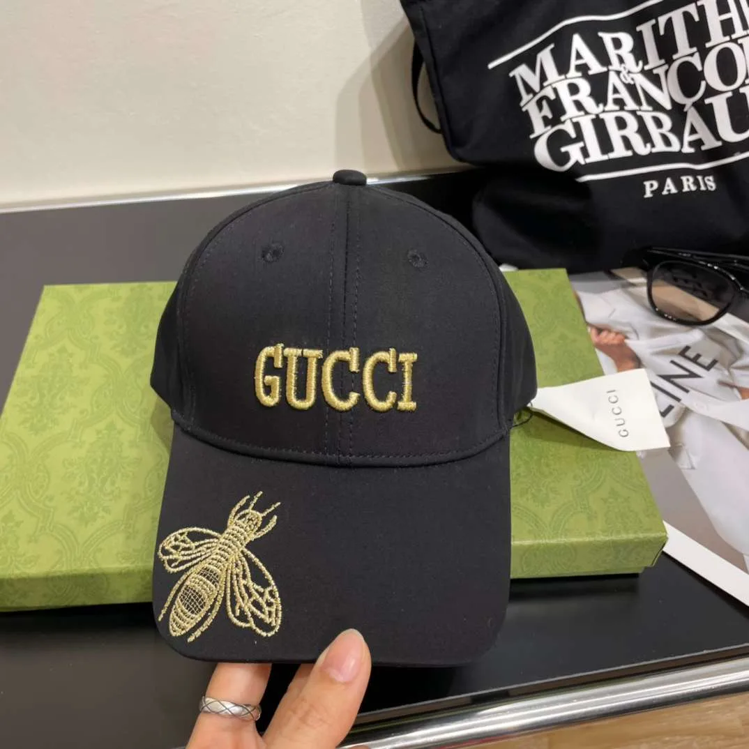 Gucci Bee Baseball Hat Black - Image 5
