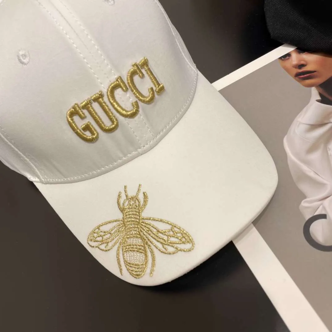 Gucci Bee Baseball Hat White - Image 7