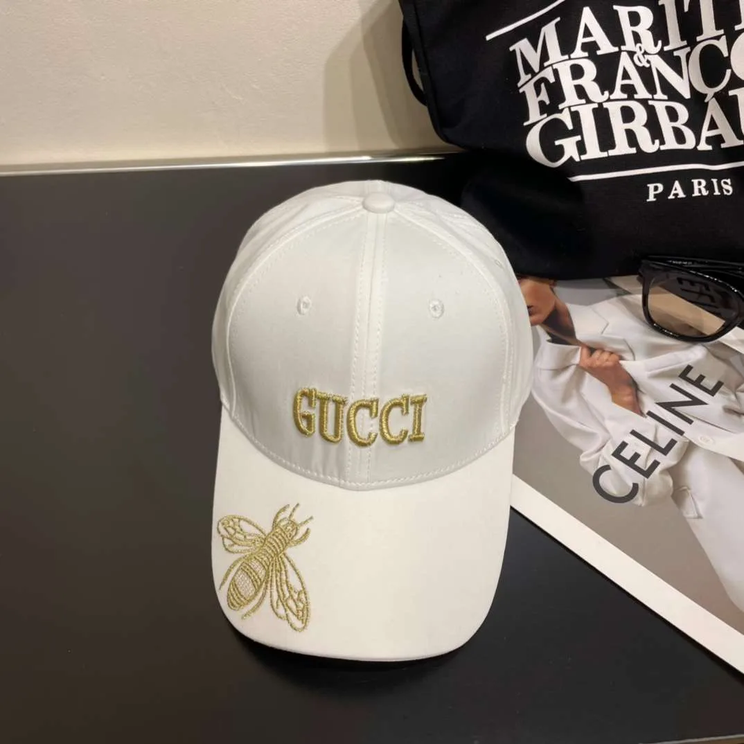 Gucci Bee Baseball Hat White - Image 4