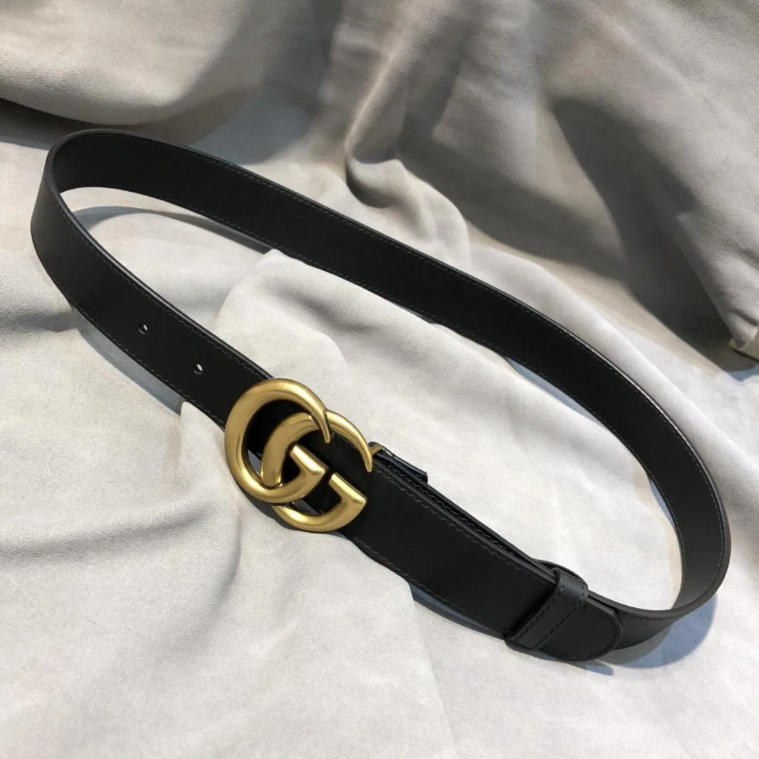 Alternative view of Gucci Belt With Double G Buckle Black /