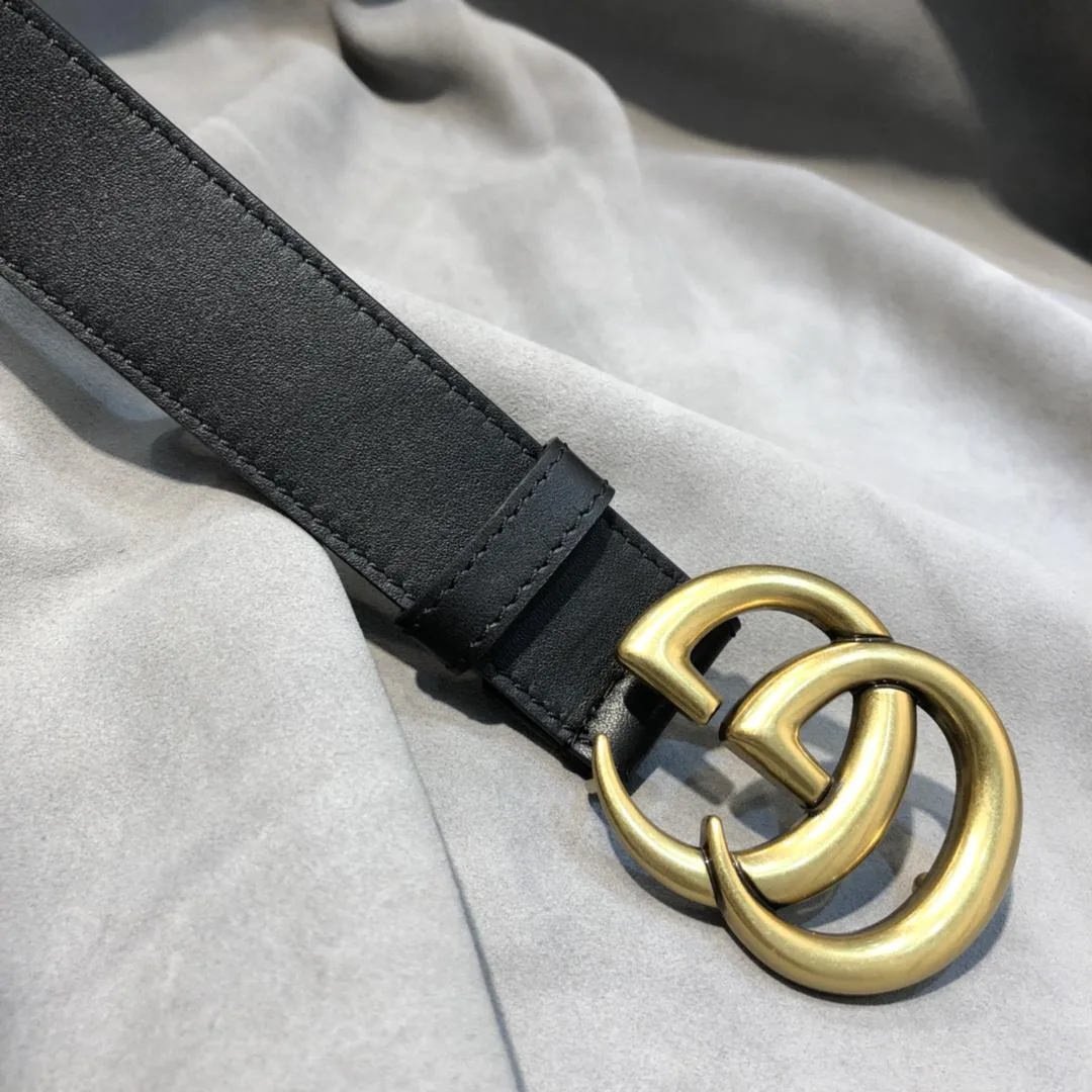 Gucci Belt With Double G Buckle Black / - Image 3