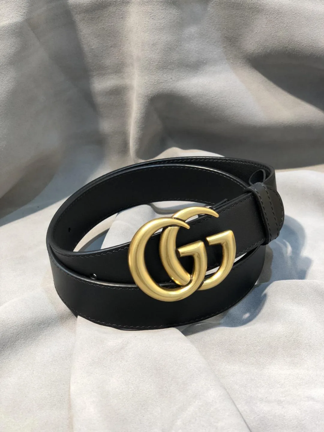 Gucci Belt With Double G Buckle Black / - Image 4