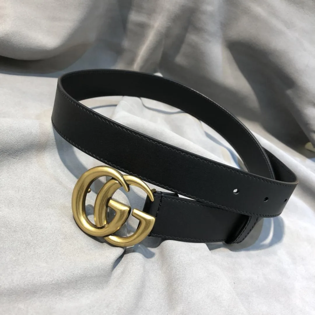 Gucci Belt With Double G Buckle Black / - Image 5