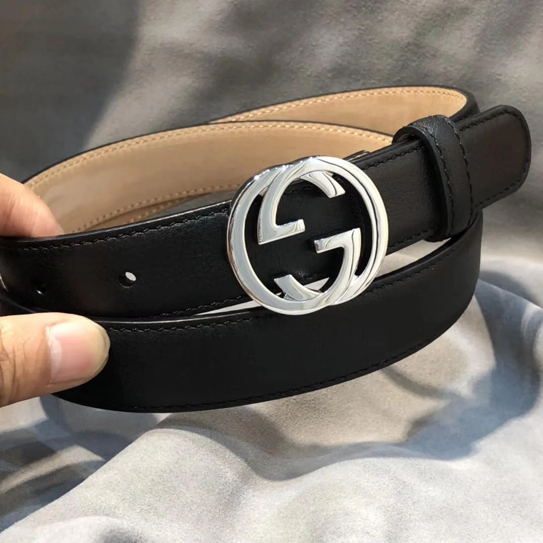 Gucci Belt With Interlocking G Buckle White GG, Women Belt ? - Image 4