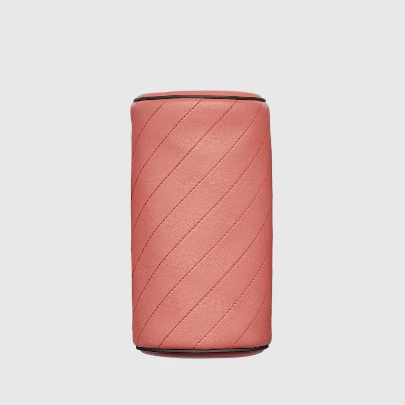 Gucci Blondie Mini Shoulder Bag / Pink Silver Hardware - Image 4