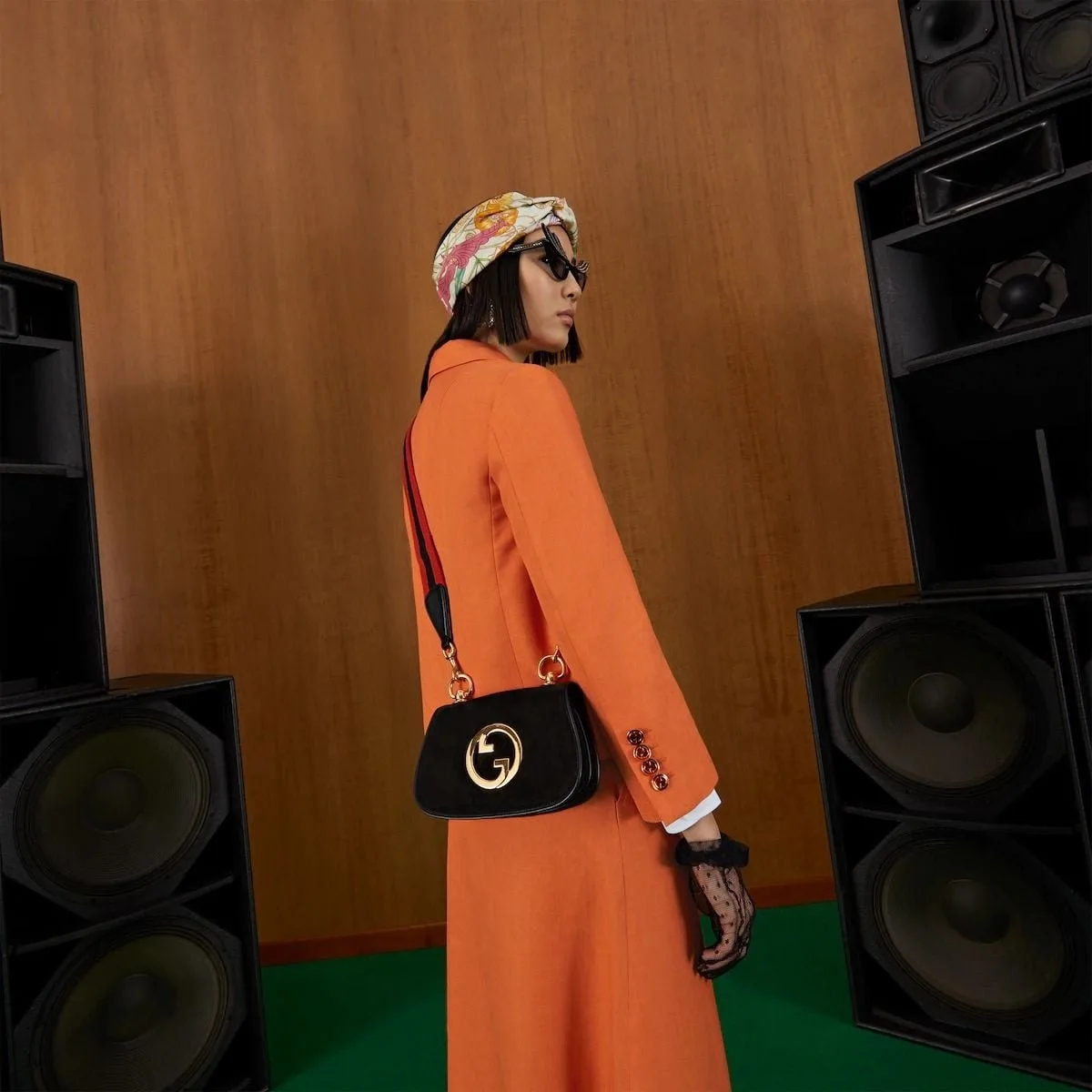Gucci Blondie Small Shoulder Bag / Black Gold Hardware - Image 4