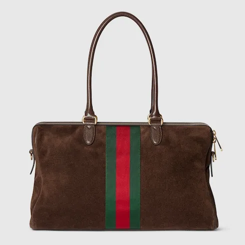 Gucci Borsetto Large Boston Shoulder Bag / Dark Brown Gold Hardware - Image 6