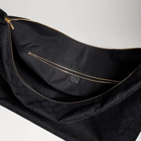 Gucci Brera Large Crossbody Bag / Grey/ Black Gold Hardware A00B49 AAHHD 1094 - Image 11
