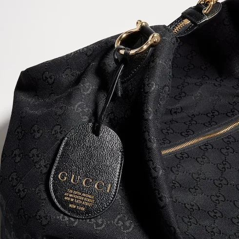 Gucci Brera Large Crossbody Bag / Grey/ Black Gold Hardware A00B49 AAHHD 1094 - Image 12