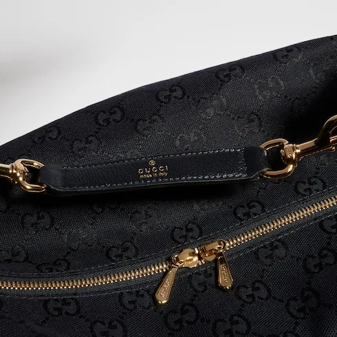 Gucci Brera Medium Crossbody Bag / Grey/ Black Gold Hardware A00B4O AAHHD 1094 - Image 12