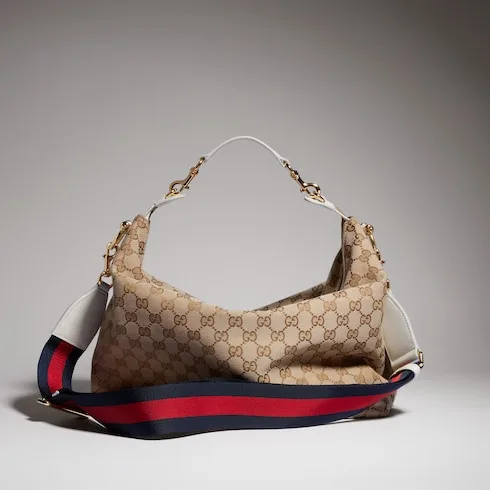 Gucci Brera Medium Crossbody Bag / Sand/ Dark Brown Gold Hardware A00B4O FAFV9 9664 - Image 7