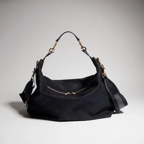 Gucci Brera Medium Crossbody Bag / Grey/ Black Gold Hardware A00B4O AAHHD 1094 - Image 7