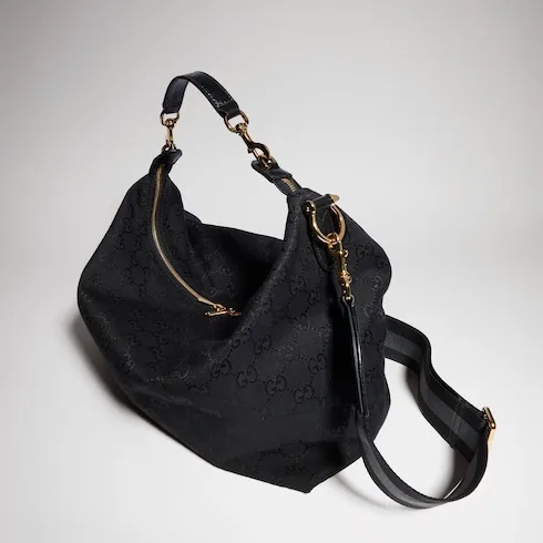 Gucci Brera Medium Crossbody Bag / Grey/ Black Gold Hardware A00B4O AAHHD 1094 - Image 8
