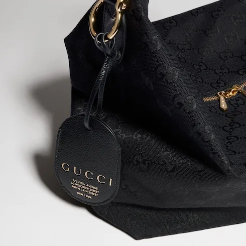 Gucci Brera Medium Crossbody Bag / Grey/ Black Gold Hardware A00B4O AAHHD 1094 - Image 11