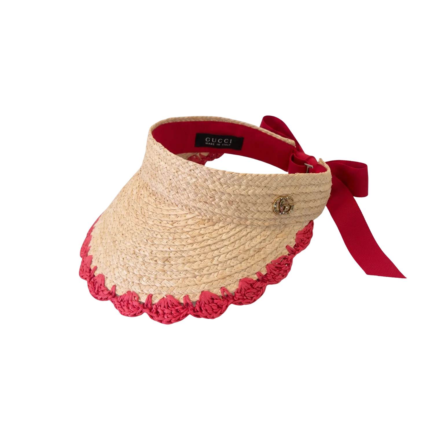 Gucci Crochet-Trimmed Visor