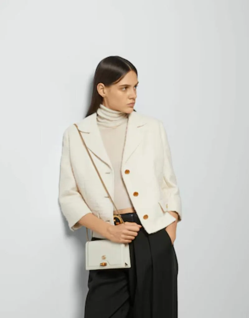 Gucci Diana Mini Bag With Bamboo White , / - Image 2