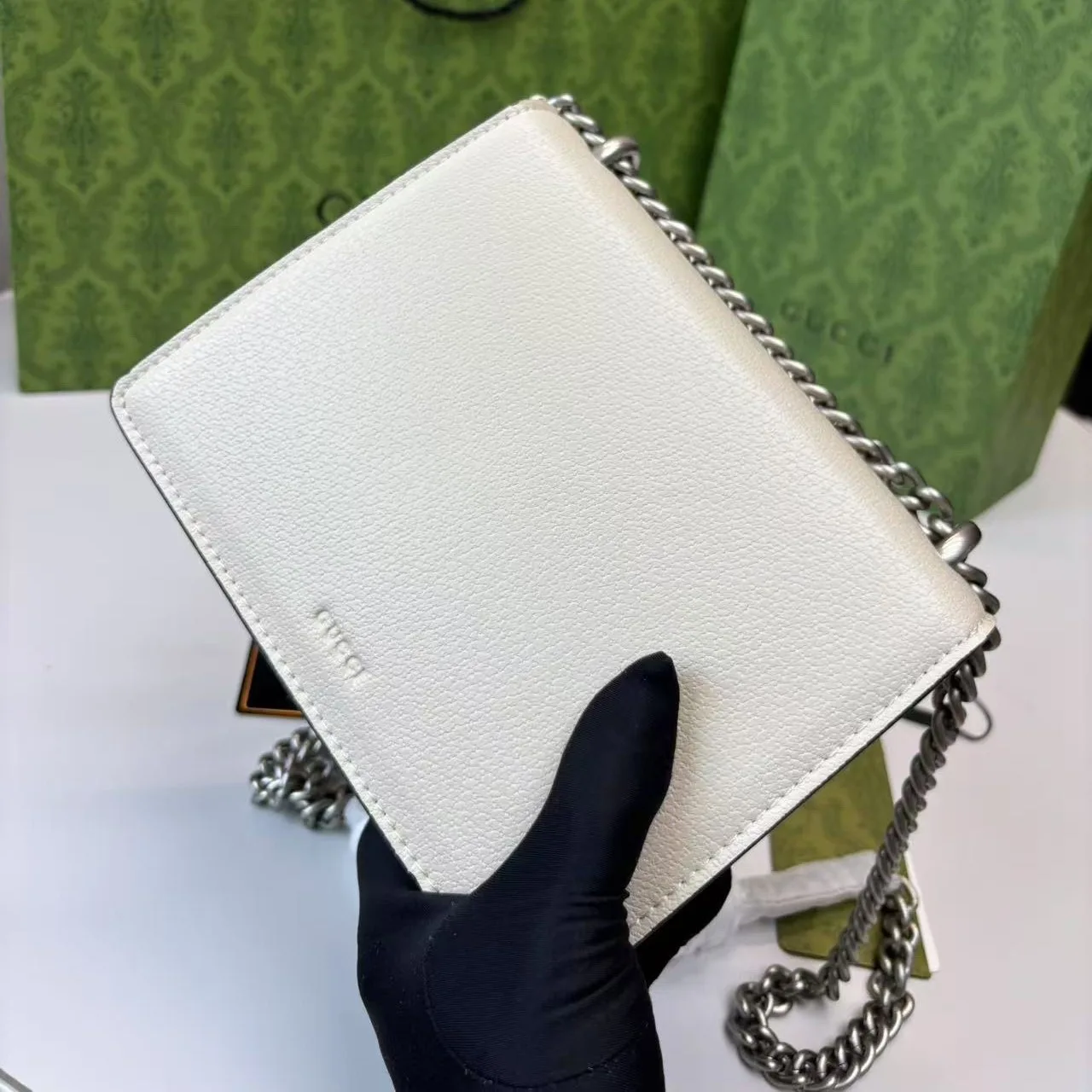 Gucci Dionysus Mini Shoulder Bag / White Silver Hardware - Image 6