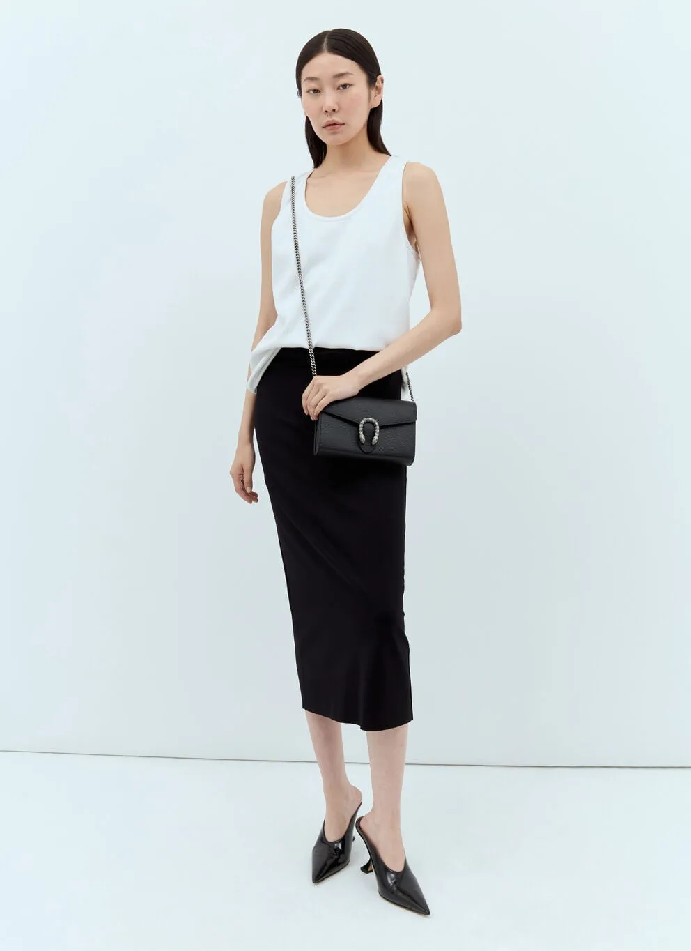 Gucci Dionysus Mini Chain Shoulder Bag / Emerald Black Metal-Free Tanned Antique Silver Hardware - Image 4