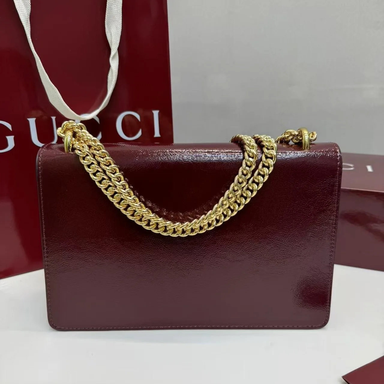 Gucci Dionysus Shoulder Bag / Wine Red Gold Hardware - Image 4