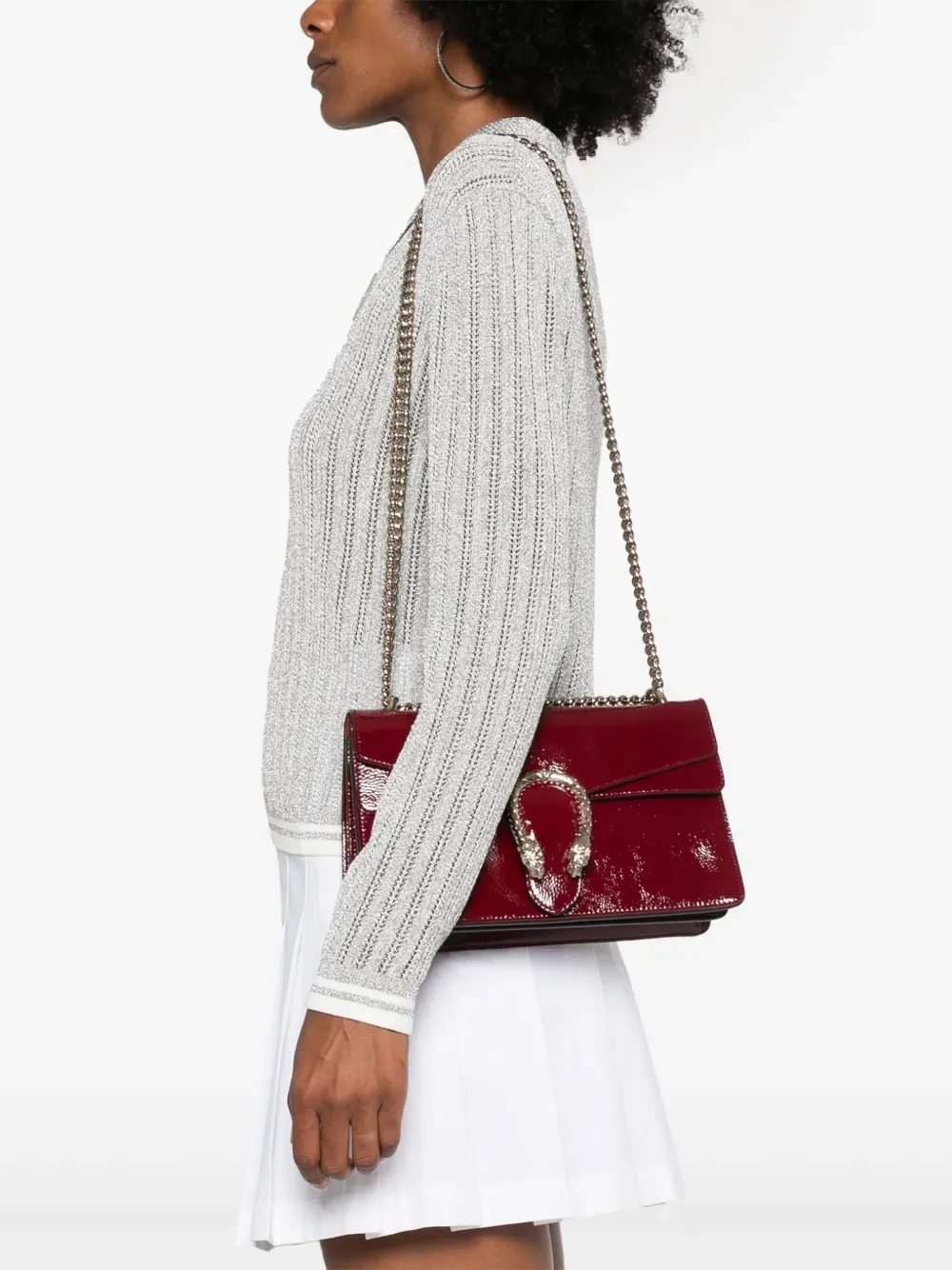 Alternative view of Gucci Dionysus Shoulder Bag / Wine Red Gold Hardware