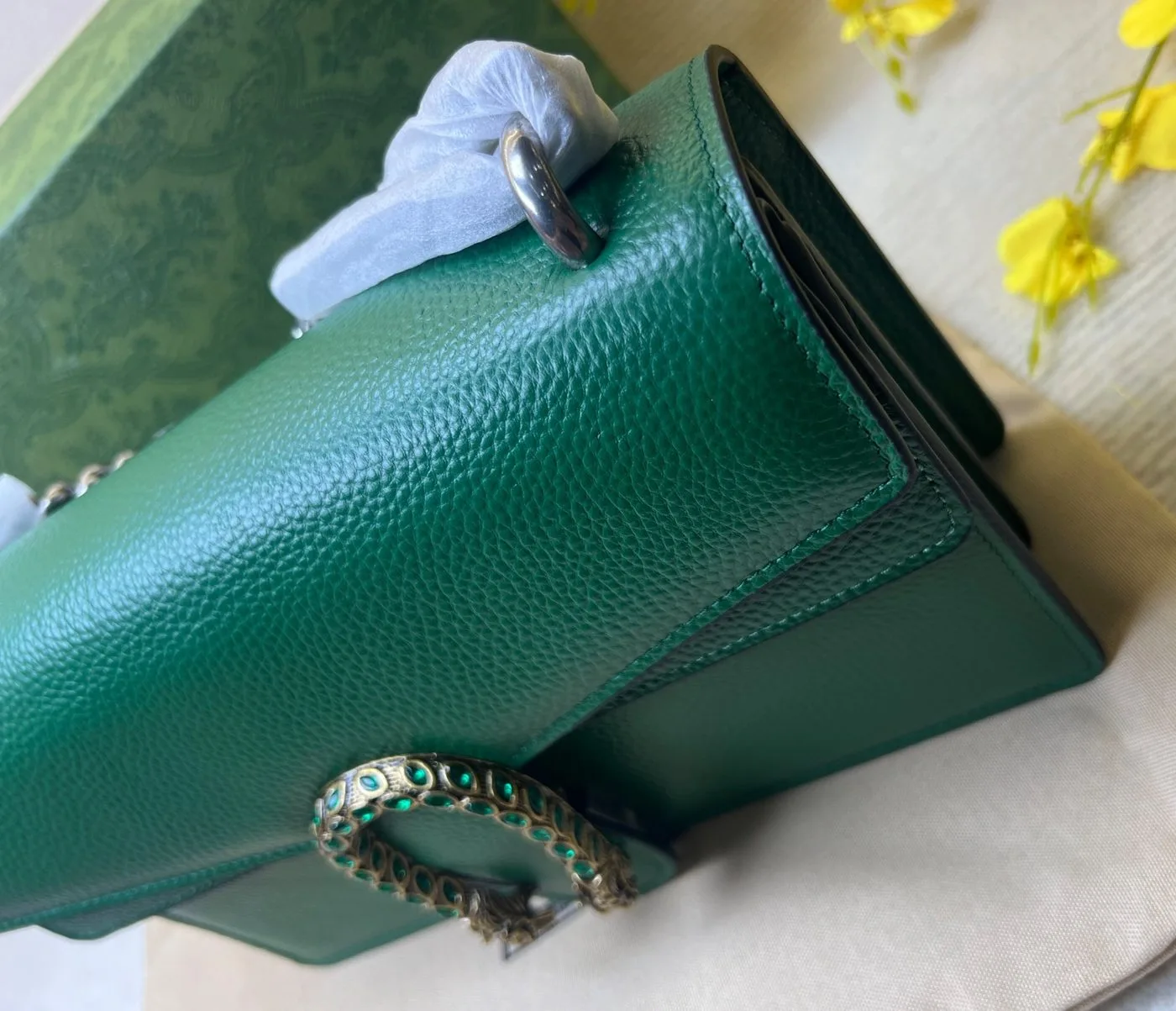 Alternative view of Gucci Dionysus Shoulder Bag / Green Palladium Hardware