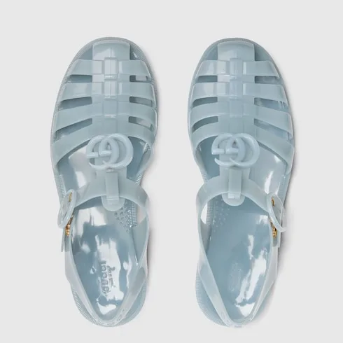 Gucci Double G Sandals Light Blue - Image 4