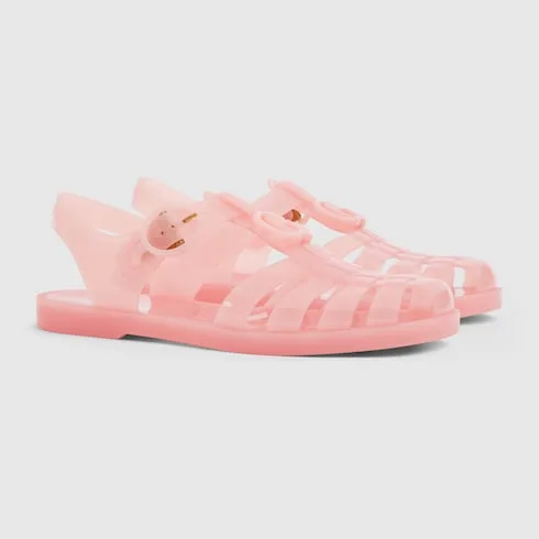 Gucci Double G Sandals Pink - Image 3