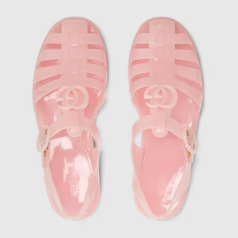 Gucci Double G Sandals Pink - Image 4