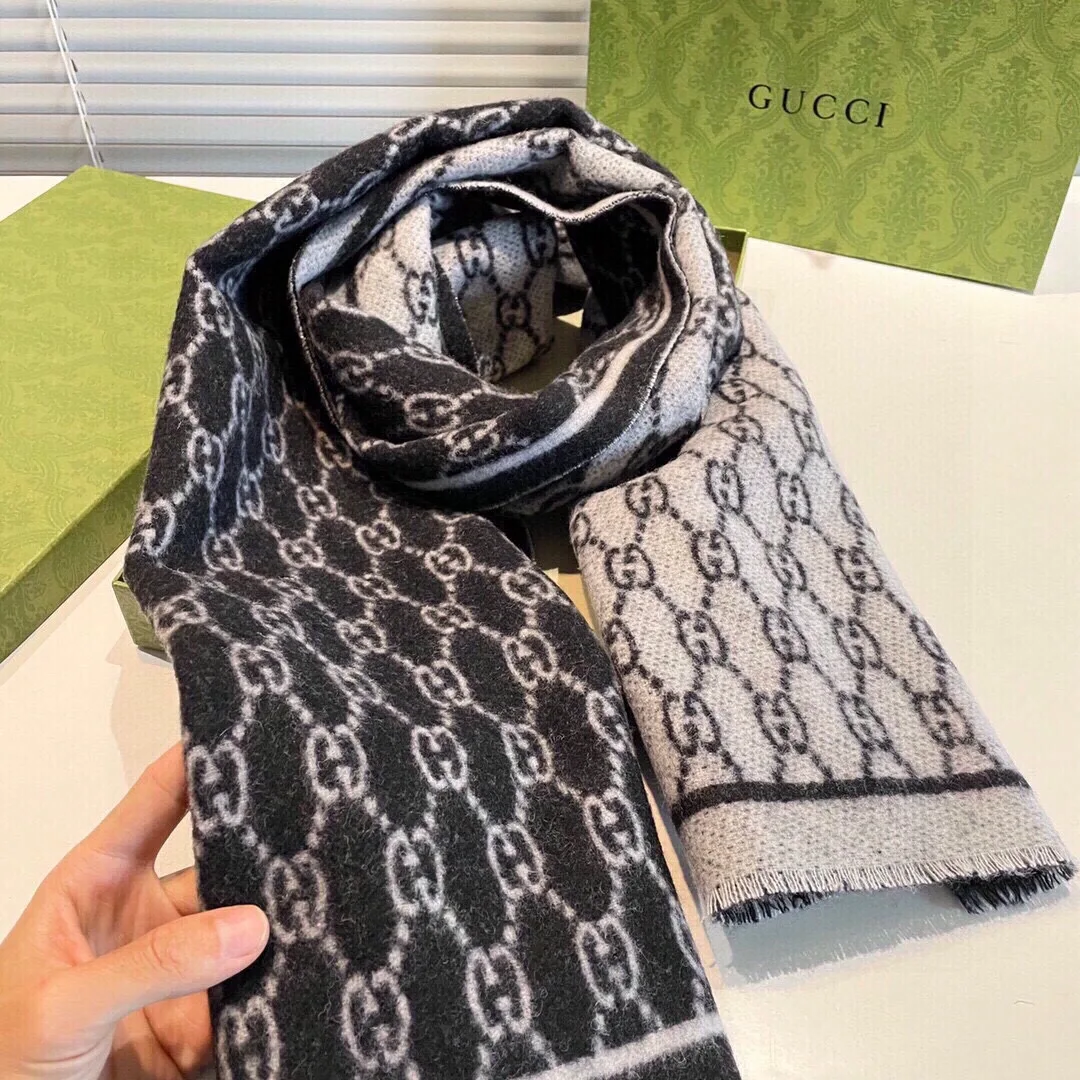 Alternative view of Gucci Double Sided Scarf Black