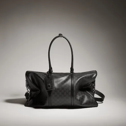 Alternative view of Gucci Essence Classic Large Duffle Bag / Black Silver Hardware