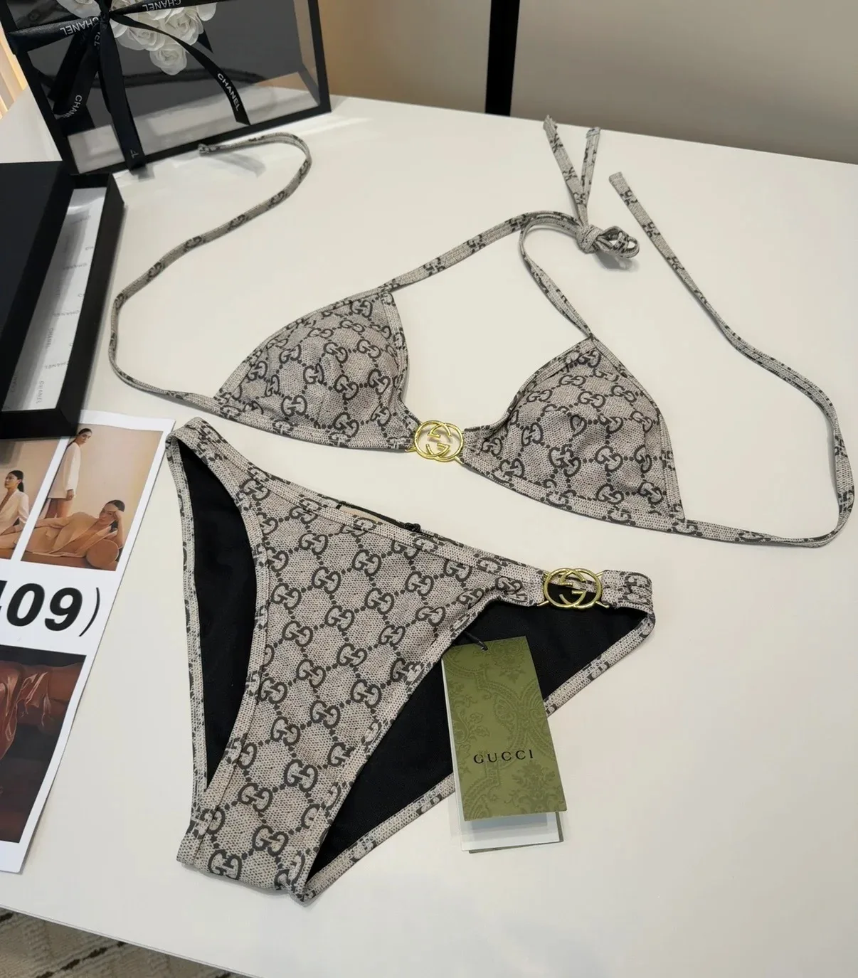 Alternative view of Gucci GG Bikini Beige/ Ebony