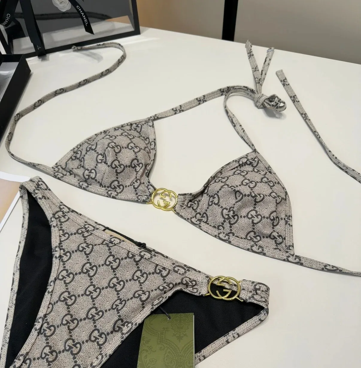 Gucci GG Bikini Beige/ Ebony - Image 3
