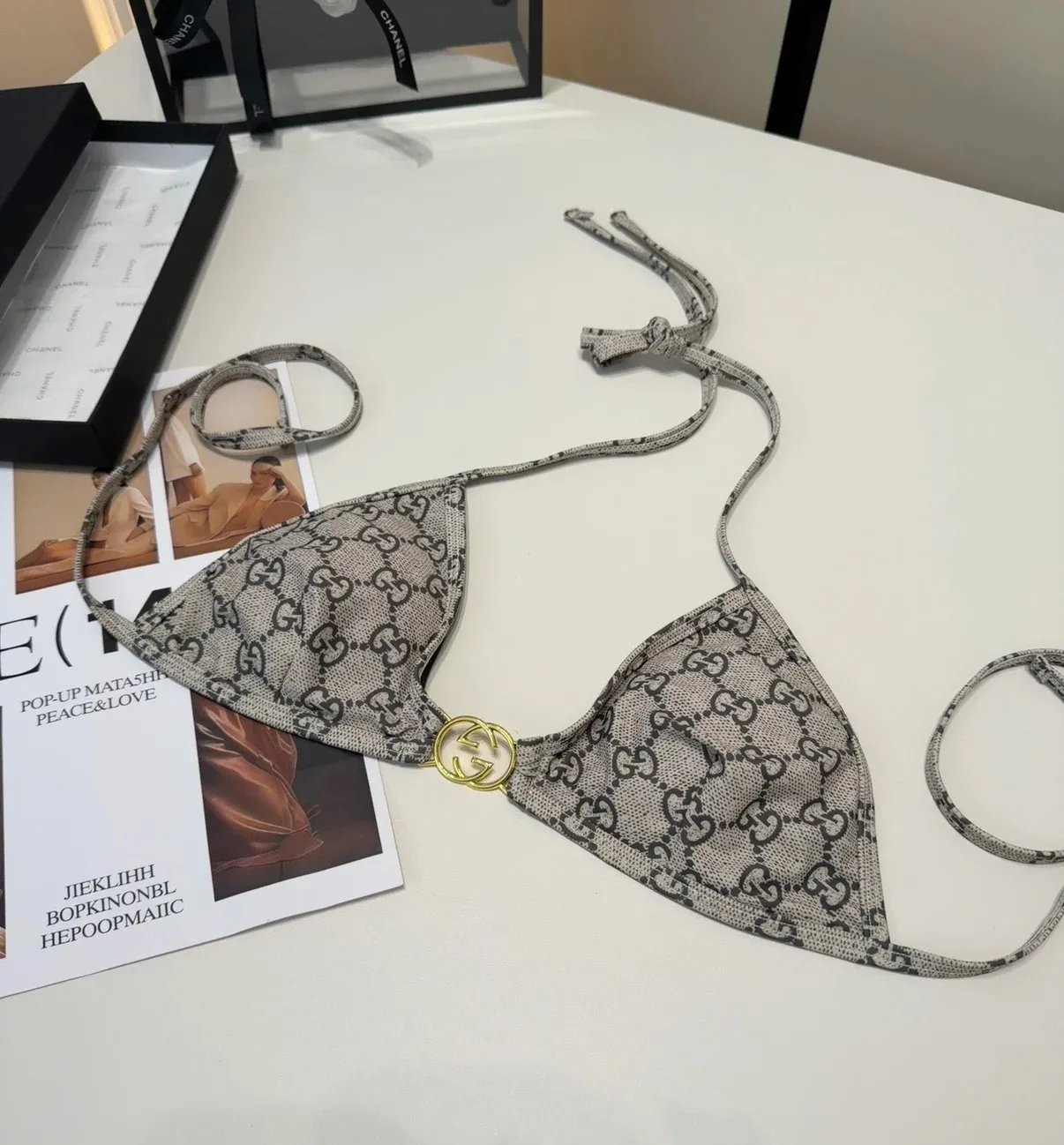 Gucci GG Bikini Beige/ Ebony - Image 4