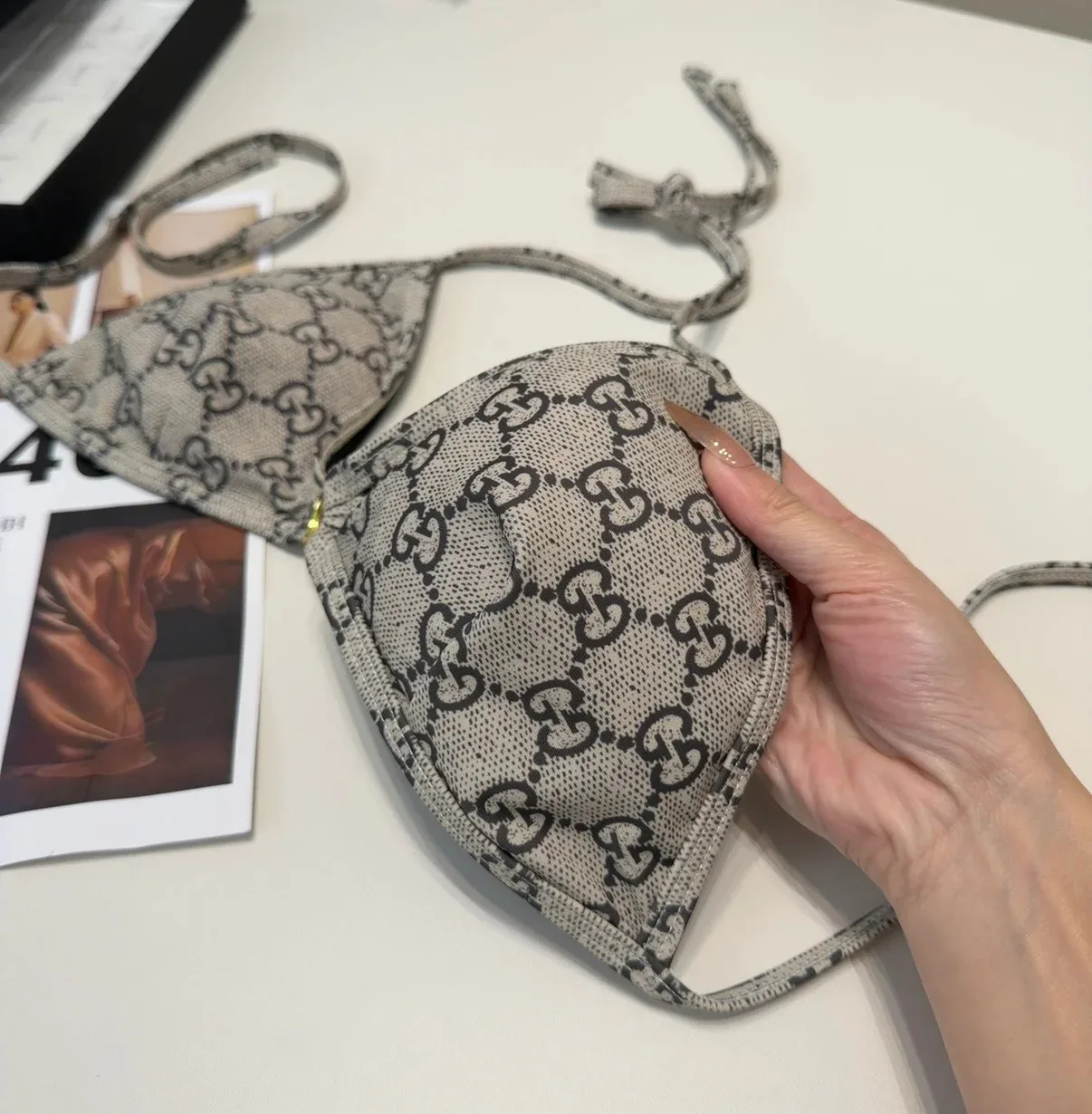 Gucci GG Bikini Beige/ Ebony - Image 6