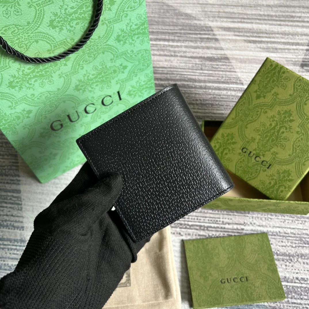 Alternative view of Gucci GG Marmont Bi-Fold Wallet Black /